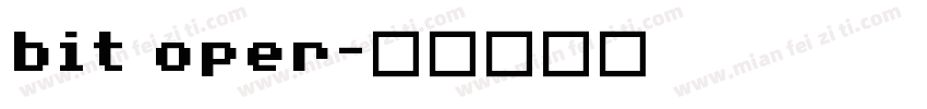 bit oper字体转换